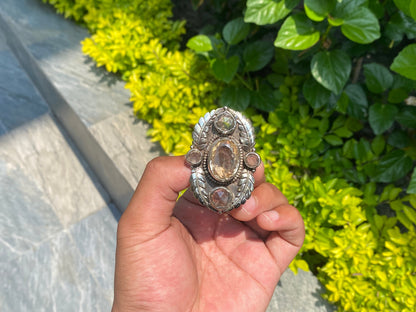 Unique Tibetan Silver Rings with Natural Gemstones, Handmade Ring, Gift ideas, Trendy rings, Gift ideas, Daily wear Ring.