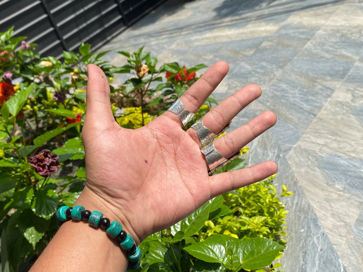 Unique shaped Ring, Unisex Ring, Handmade Ring, Adjustable Ring, Natural Gemstone Ring, Healing Ring.