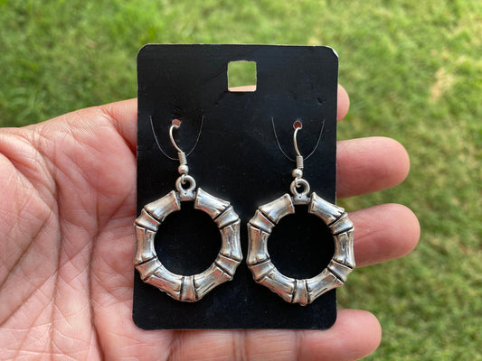 Elegant Matte Silver Plated Lead & Nickel Free Turkish Design Earrings, Dangle Earrings, Arabic Earring, Ancient Gypsy Earring, Light Weight