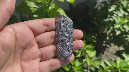 Hand Carved Owls in Brass Pendant | Tibetan Silver Overlay Pendant, Owl Pendant, Bird Pendant, Boho Jewelry, Unisex Pendant, Daily Wear.